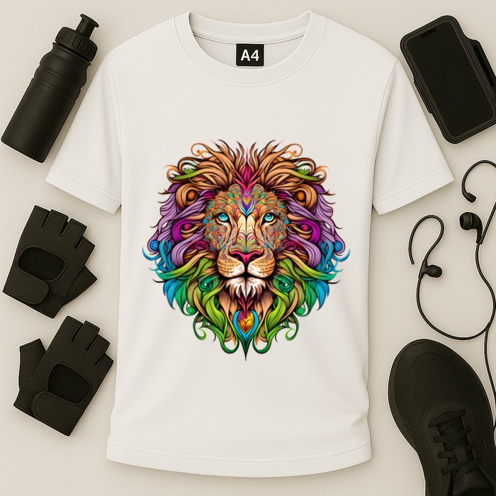 Lion Head Cooling Performance Crew T-Shirt