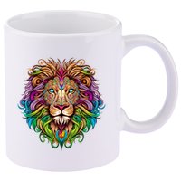 Lion Head 11oz C Handle Ceramic Mug