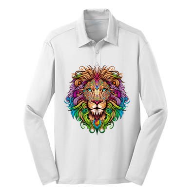 Lion Head Silk Touch Performance Long Sleeve Polo