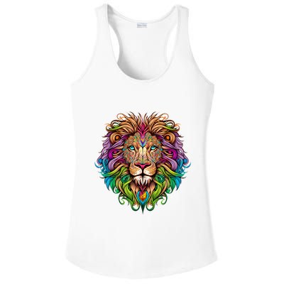 Lion Head Ladies PosiCharge Competitor Racerback Tank