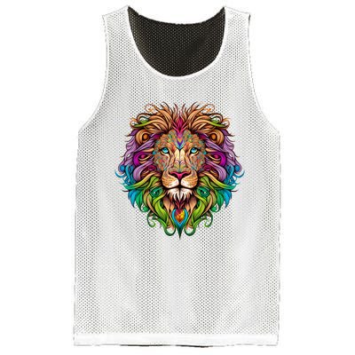 Lion Head Mesh Reversible Basketball Jersey Tank