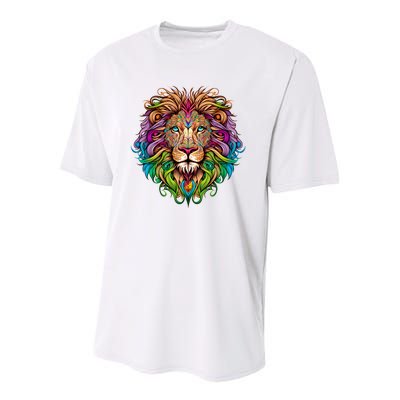 Lion Head Youth Performance Sprint T-Shirt