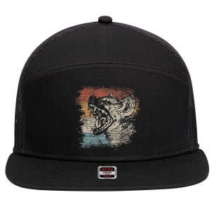 Laughing Hyena 7 Panel Mesh Trucker Snapback Hat