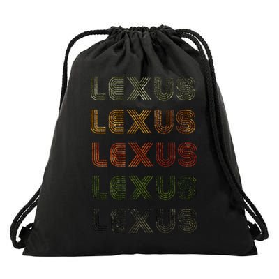 Love Heart Lexus GrungeVintage Style Black Lexus Drawstring Bag
