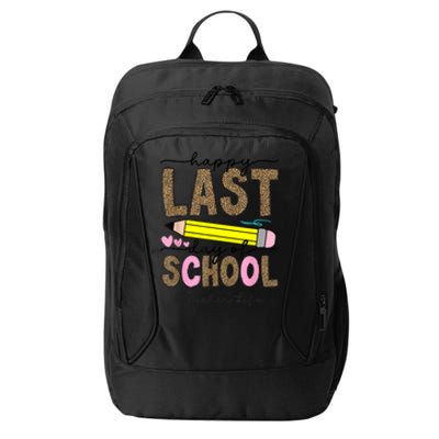 Leopard Happy Last Day Of School Graduation Teacher Student City Backpack