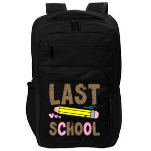 Leopard Happy Last Day Of School Graduation Teacher Student Impact Tech Backpack