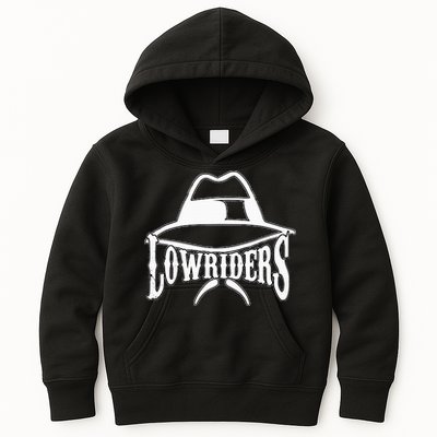 Lowrider Hat La Chicano Cholo Los Angeles Low Rider Kids Hoodie