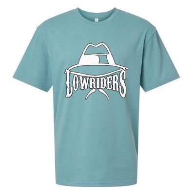 Lowrider Hat La Chicano Cholo Los Angeles Low Rider Sueded Cloud Jersey T-Shirt