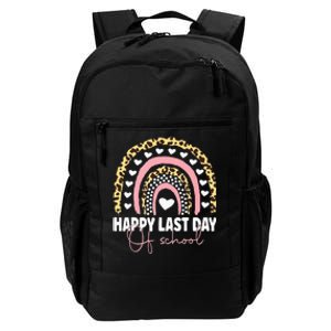 Leopard Happy Last Day Of School Student Graduation Rainbow Daily Commute Backpack