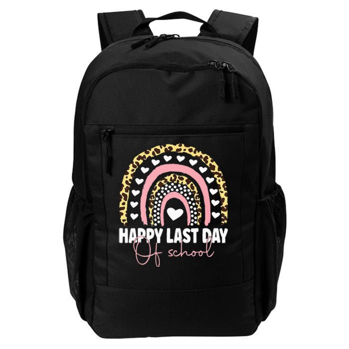 Leopard Happy Last Day Of School Student Graduation Rainbow Daily Commute Backpack