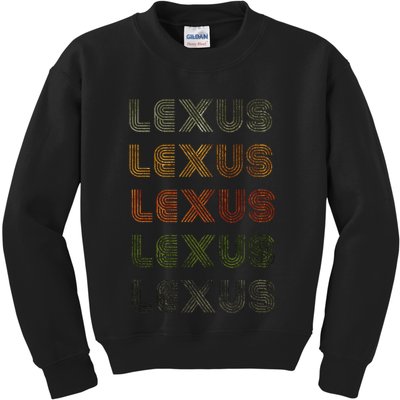 Love Heart Lexus Grunge Vintage Style Black Lexus Kids Sweatshirt