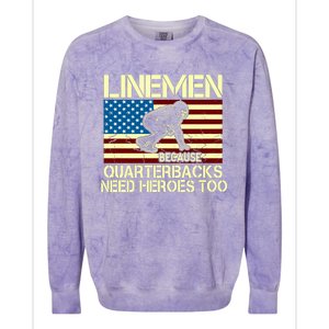 Linemen Heroes Colorblast Crewneck Sweatshirt