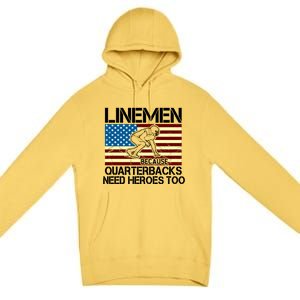 Linemen Heroes Premium Pullover Hoodie