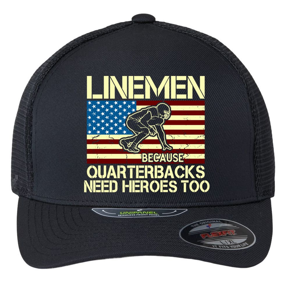 Linemen Heroes Flexfit Unipanel Trucker Cap