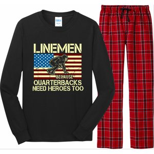 Linemen Heroes Long Sleeve Pajama Set