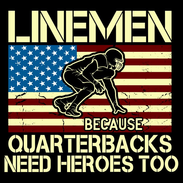 Linemen Heroes Youth Performance Sprint T-Shirt