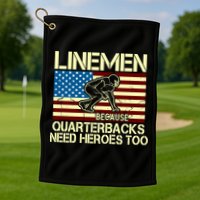 Linemen Heroes Golf Towel