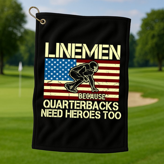 Linemen Heroes Golf Towel