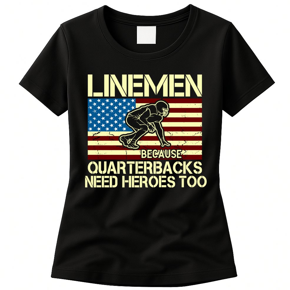 Linemen Heroes Womens T-Shirt