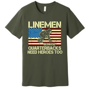 Linemen Heroes Premium T-Shirt