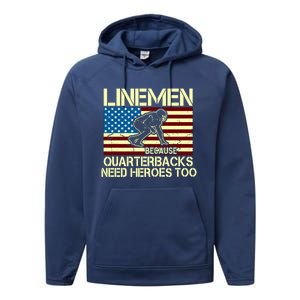 Linemen Heroes Performance Fleece Hoodie