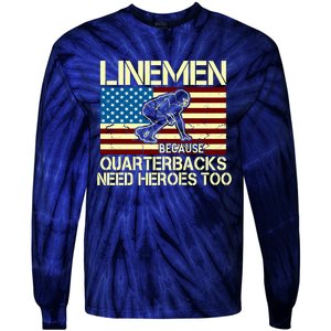 Linemen Heroes Tie-Dye Long Sleeve Shirt