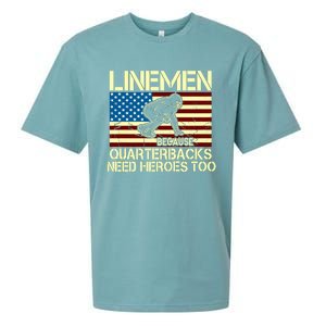 Linemen Heroes Sueded Cloud Jersey T-Shirt