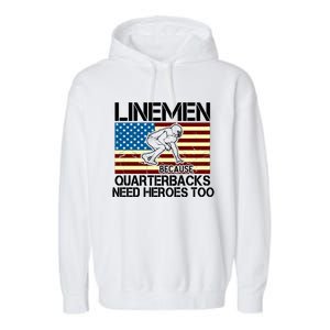 Linemen Heroes Garment-Dyed Fleece Hoodie