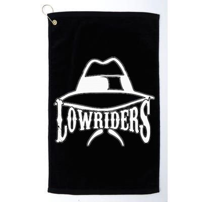 Lowrider Hat La Chicano Cholo Los Angeles Low Rider Platinum Collection Golf Towel