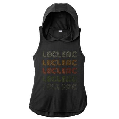 Love Heart Leclerc Grunge Vintage Style Black Leclerc Ladies PosiCharge Tri-Blend Wicking Draft Hoodie Tank