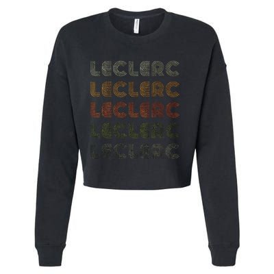 Love Heart Leclerc Grunge Vintage Style Black Leclerc Cropped Pullover Crew