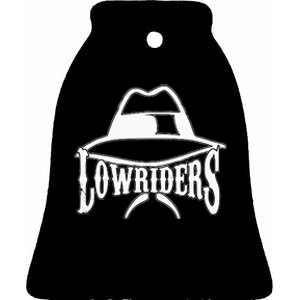 Lowrider Hat La Chicano Cholo Los Angeles Low Rider Ceramic Bell Ornament