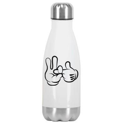 Love Hands Stainless Steel Insulated Water Bottle