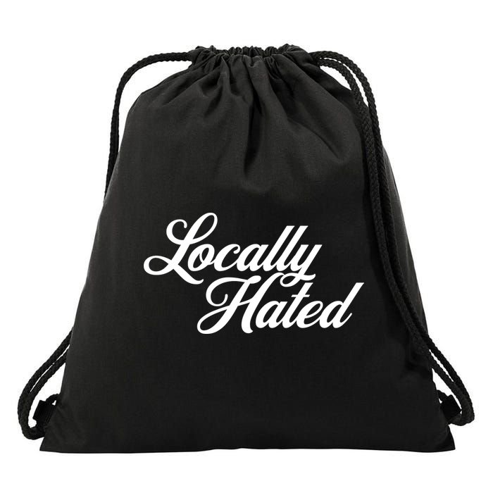 Locally Hated Drawstring Bag