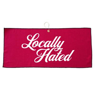 Locally Hated Large Microfiber Waffle Golf Towel