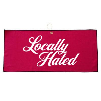 Locally Hated Large Microfiber Waffle Golf Towel