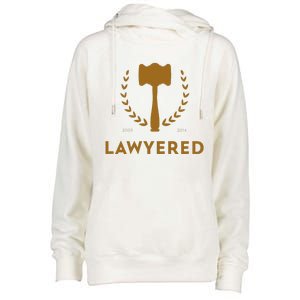 Lawyered Himym Womens Funnel Neck Pullover Hood