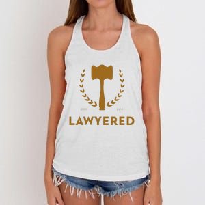 Lawyered Himym Women's Knotted Racerback Tank