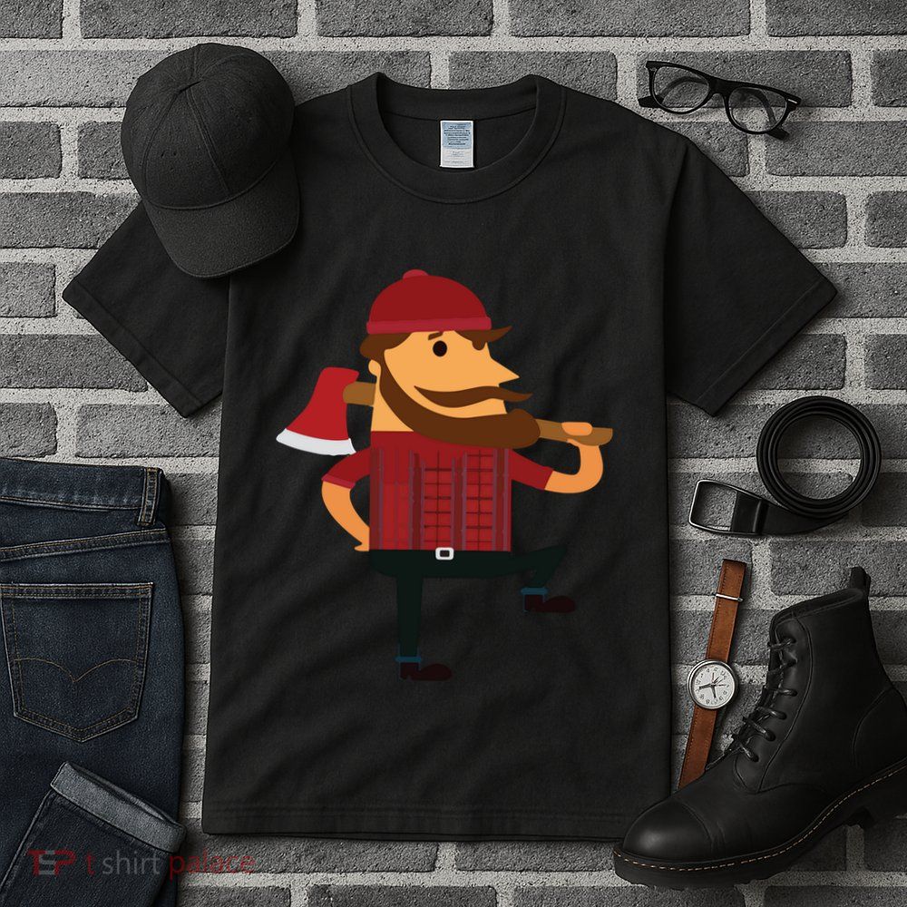Lumberjack Hipster Mountain Man Flannel Axe Tee Tall T-Shirt