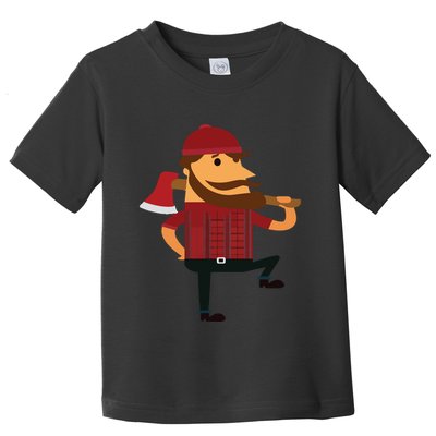 Lumberjack Hipster Mountain Man Flannel Axe Tee Toddler T-Shirt