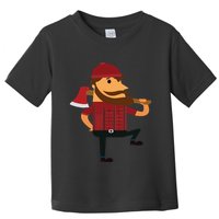 Lumberjack Hipster Mountain Man Flannel Axe Tee Toddler T-Shirt