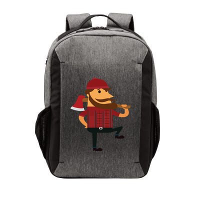 Lumberjack Hipster Mountain Man Flannel Axe Tee Vector Backpack