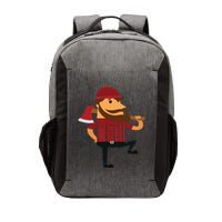 Lumberjack Hipster Mountain Man Flannel Axe Tee Vector Backpack