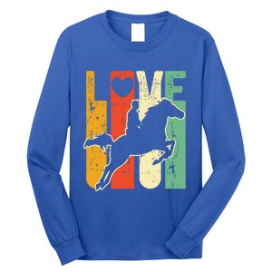 Love Horse Mom Horseback Rider Equestrian Riding Jockeys Cute Gift Long Sleeve Shirt