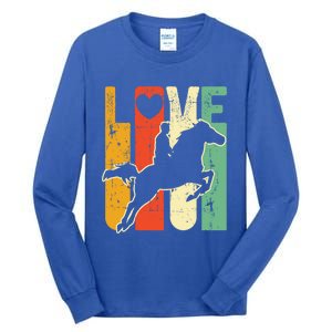 Love Horse Mom Horseback Rider Equestrian Riding Jockeys Cute Gift Tall Long Sleeve T-Shirt