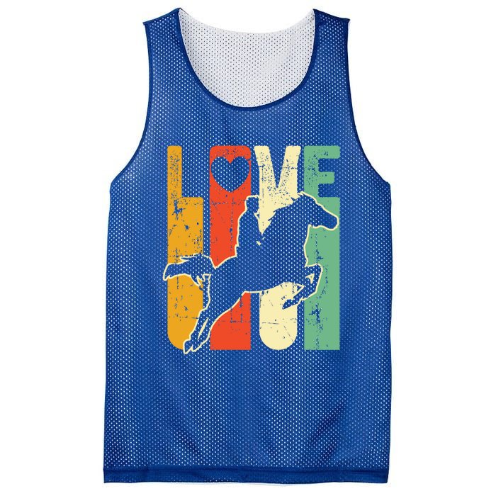 Love Horse Mom Horseback Rider Equestrian Riding Jockeys Cute Gift Mesh Reversible Basketball Jersey Tank