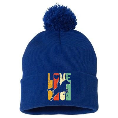 Love Horse Mom Horseback Rider Equestrian Riding Jockeys Cute Gift Pom Pom 12in Knit Beanie