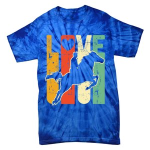 Love Horse Mom Horseback Rider Equestrian Riding Jockeys Cute Gift Tie-Dye T-Shirt