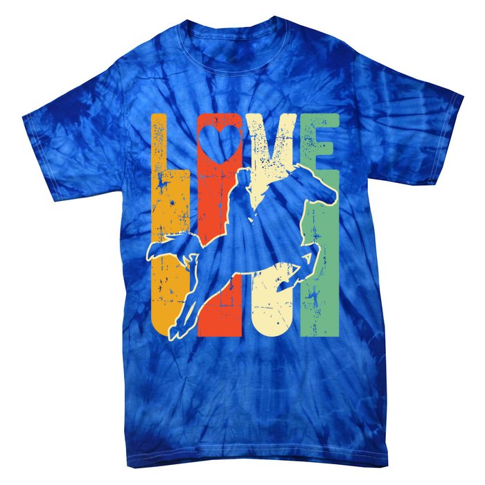 Love Horse Mom Horseback Rider Equestrian Riding Jockeys Cute Gift Tie-Dye T-Shirt