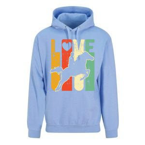 Love Horse Mom Horseback Rider Equestrian Riding Jockeys Cute Gift Unisex Surf Hoodie